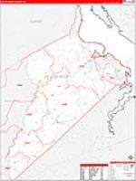 Isle of Wight, Va Carrier Route Wall Map